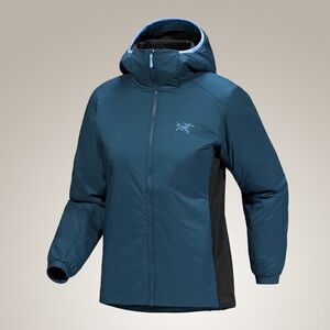Arc'teryx Women's Teal and Black ATOM HOODY WOMEN'S